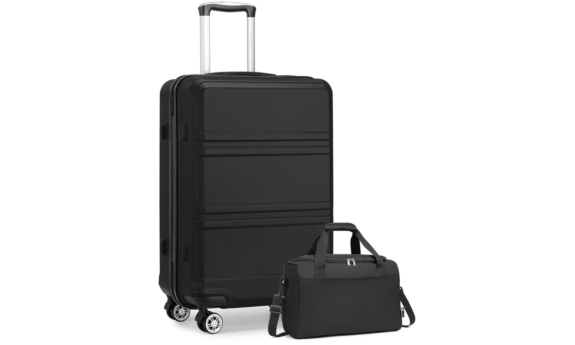 KONO 4er-Set Reisegepäck mit 3 Hartschalenkoffern inkl. Reisetasche