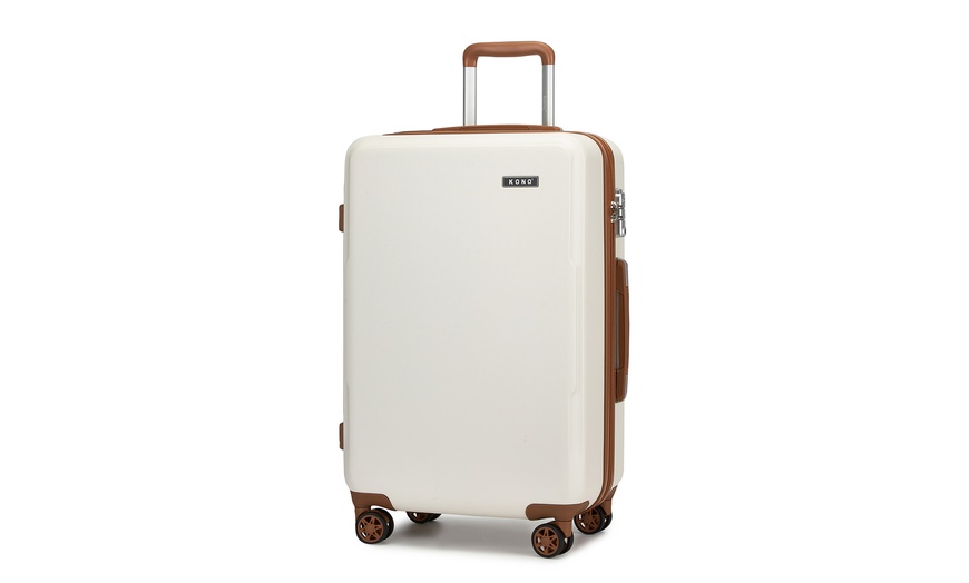 Image 21: One or Three Minimalist Design Hard Shell Luggage Set with TSA Lock 
