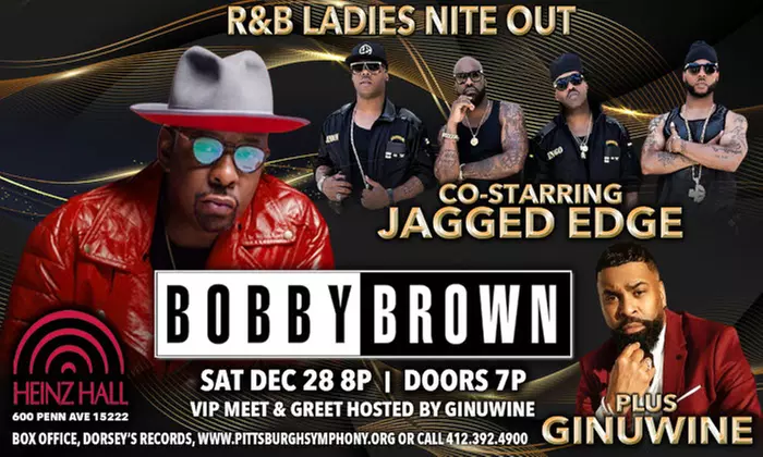 R&B Ladies Nite Out W/ Bobby Brown, Jagged Edge, & Ginuwine on 12/28 at 8 PM (Up to 31% Off) - Primary Image