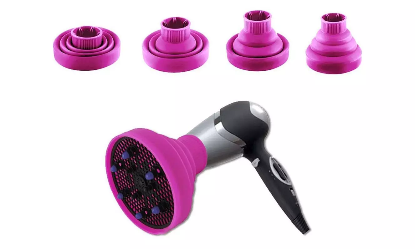 Diffuseur universel pliable en silicone pour sèche-cheveux, livraison offerte - Second Medium