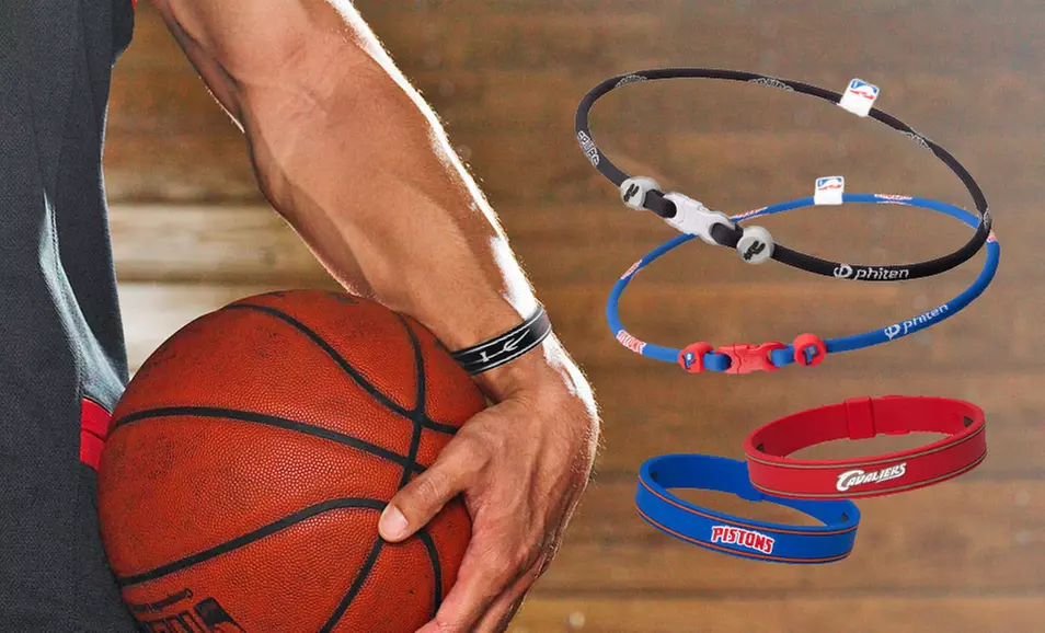 Phiten NBA Bracelets or Necklaces with Titanium (Up to 75% Off). Multiple Styles Available. - Primary Image