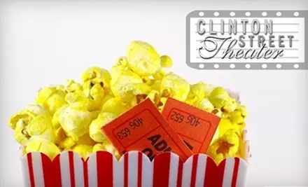 $10 for Two Adult Movie Tickets, Two Medium Drinks, and a Large Popcorn at the Clinton Street Theater ($21.50 Value) - Primary Image