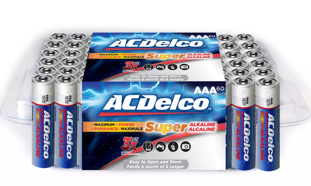 ACDelco Re-Closeable Pack AA or AAA Batteries (60-Pack) - Primary Image
