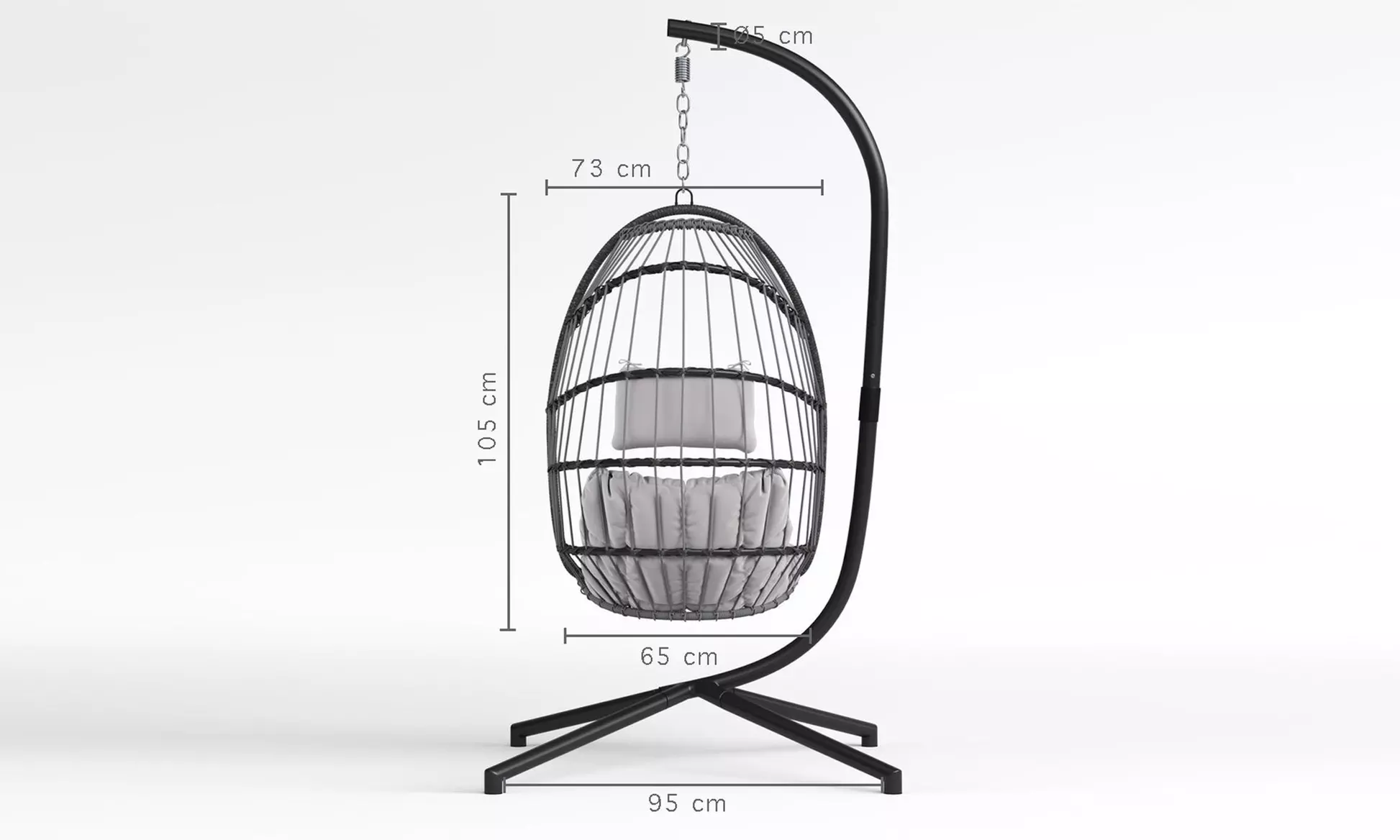 Sedia a dondolo sospesa Annette