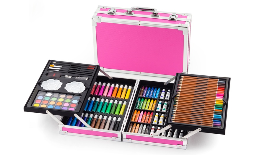 Image 3: 145 Piece Artist Art Set in Aluminium Case 