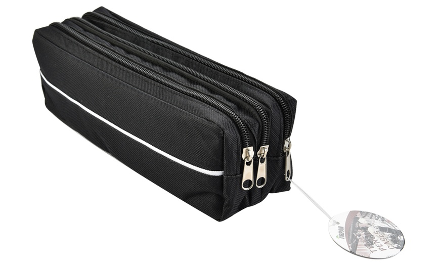 Image 6: Double-&Triple-Pocket Pencil Case