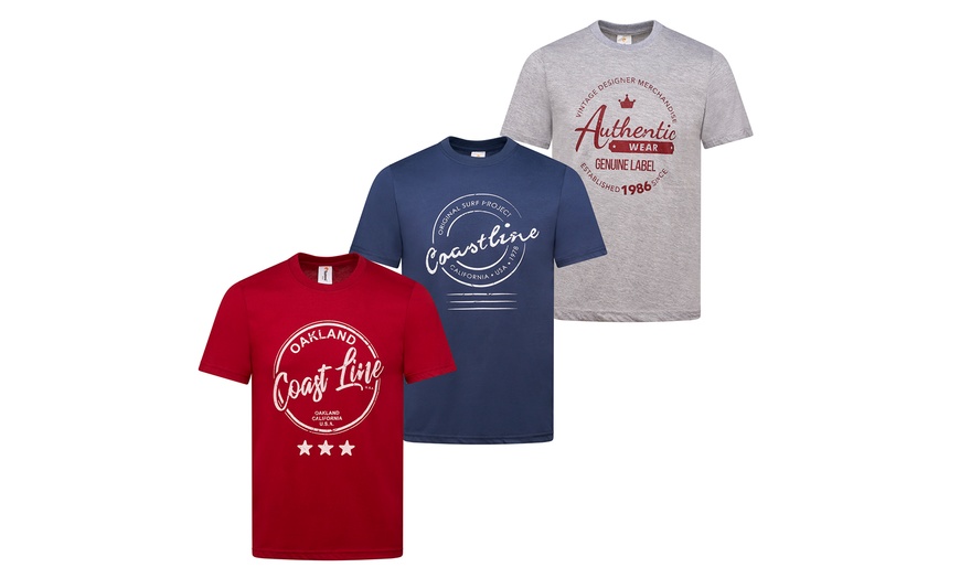 Image 15: Three-Pack of Men's Printed T-Shirts