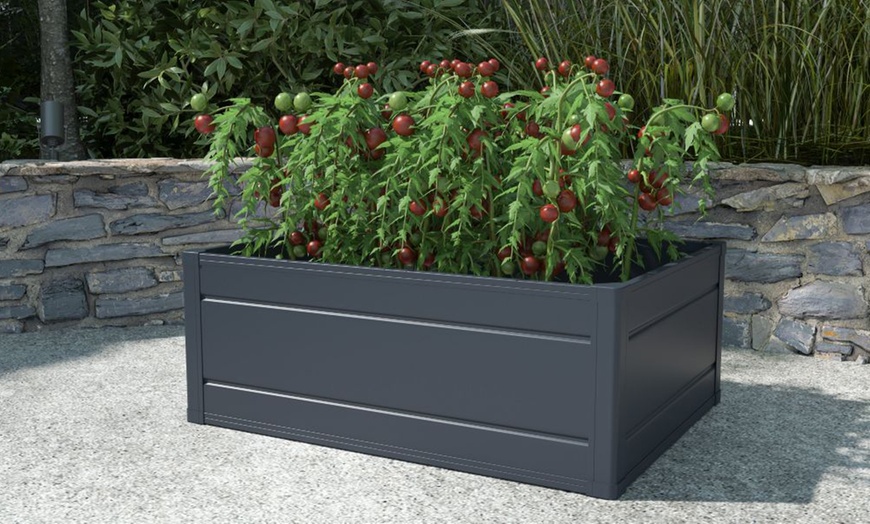 Image 1: Garden Gear High Density Plastic Raised Garden Bed