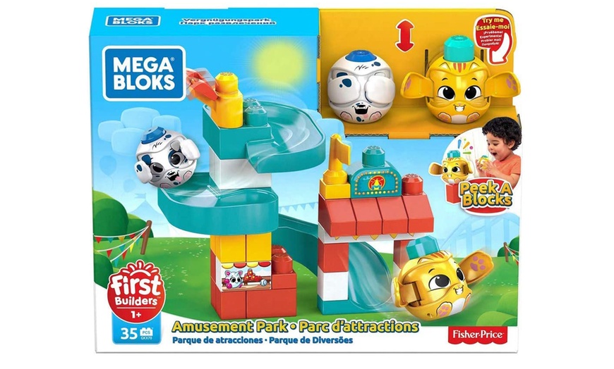 Image 1: Fisher-Price Mega Bloks 35-Piece Amusement Park