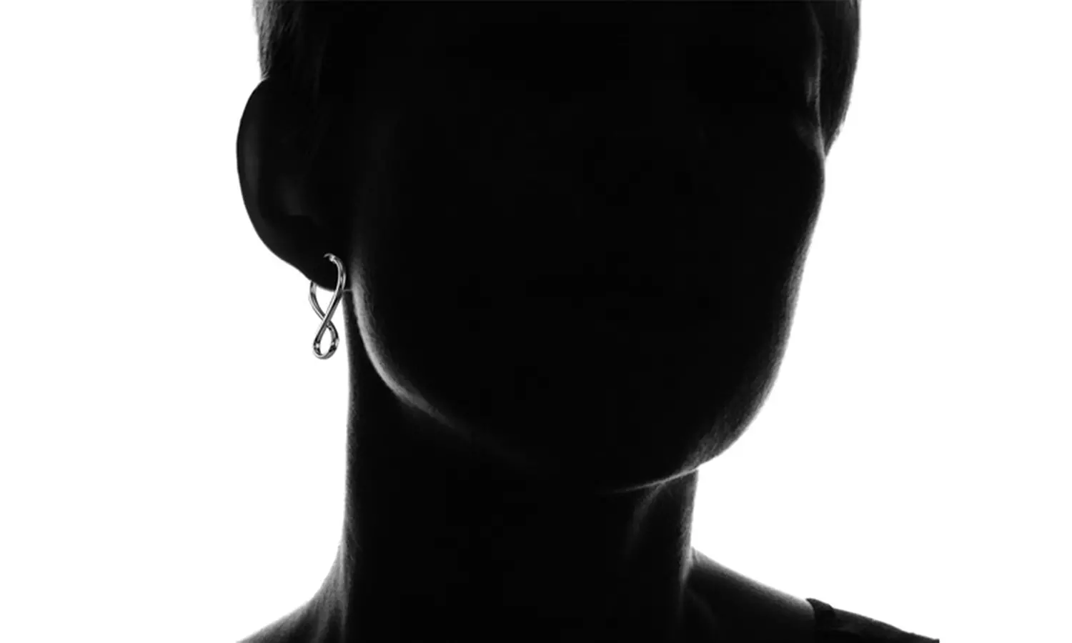Black Flash Sterling Silver Square Tube Figure 8 Infinity Polished Drop Earrings