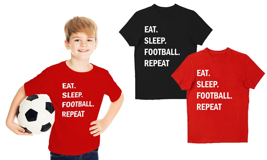 Image 1: Kids' Football T-Shirt