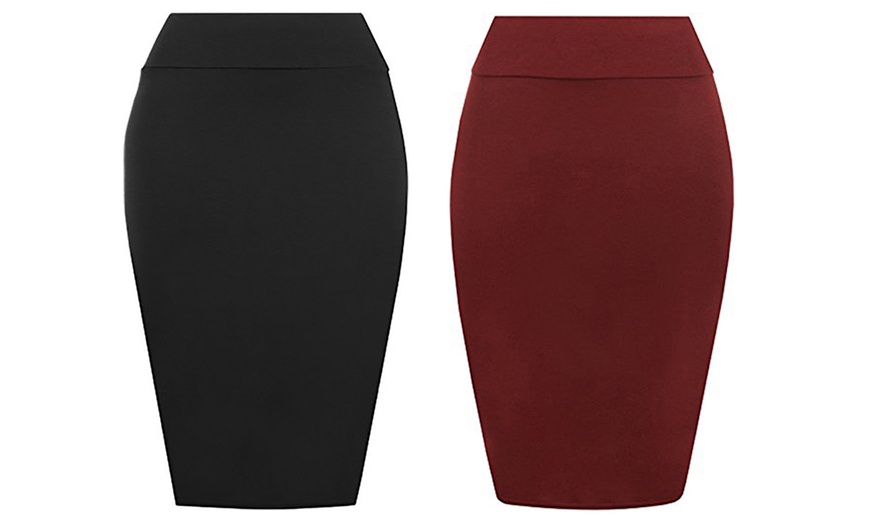 Image 9: Jersey Pencil Skirt