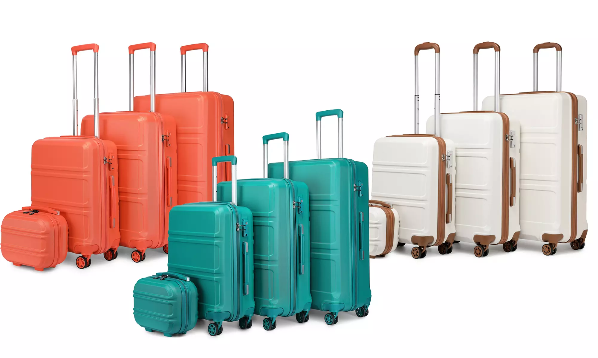 1x oder 4x Classic Koffer-Set mit Zahlenschloss