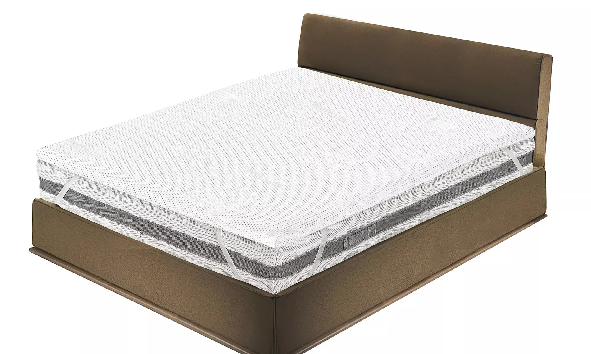 Topper traspirante, antiacaro, ortopedico e anatomico, in memory
