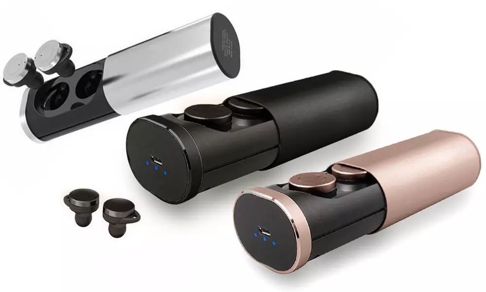 Kabellose Bluetooth-Kopfhörer MK B1 in Silber, Schwarz oder Rotgold inkl. Versand - Primary Image