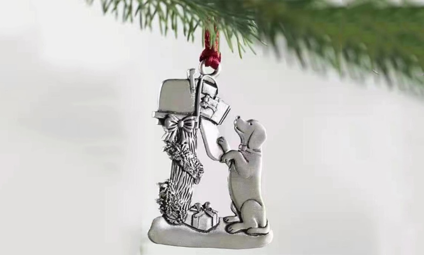 Image 13: Christmas Hanging Metal Ornament Tree Decorations