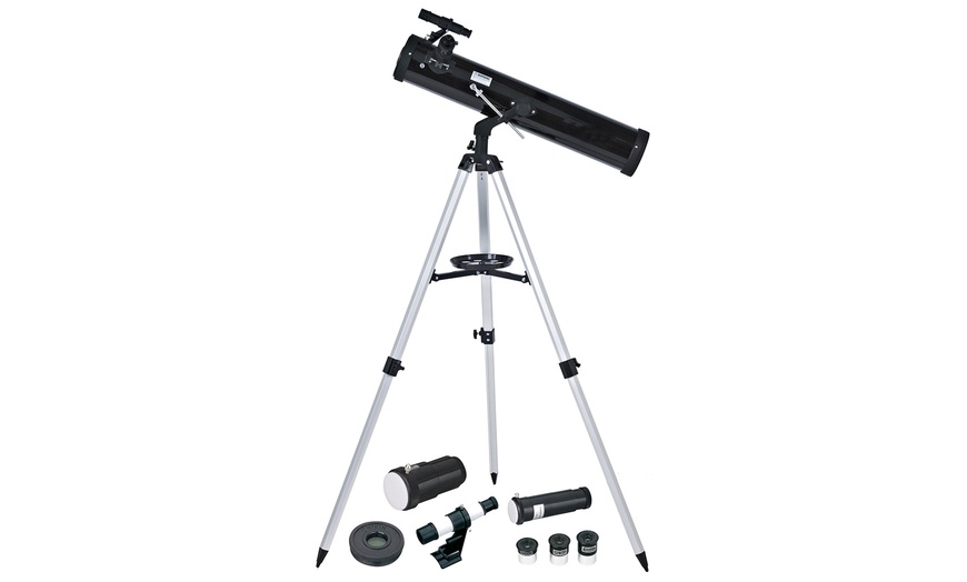 Image 1: Astronomical Telescope and Tripod