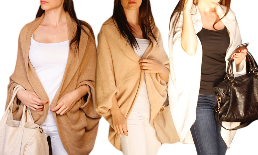 Image 14: Women's Oversize Batwing Cardigan