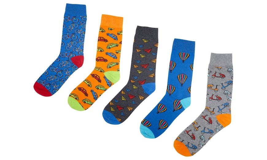 Image 3: Five Pairs of Men's Socks