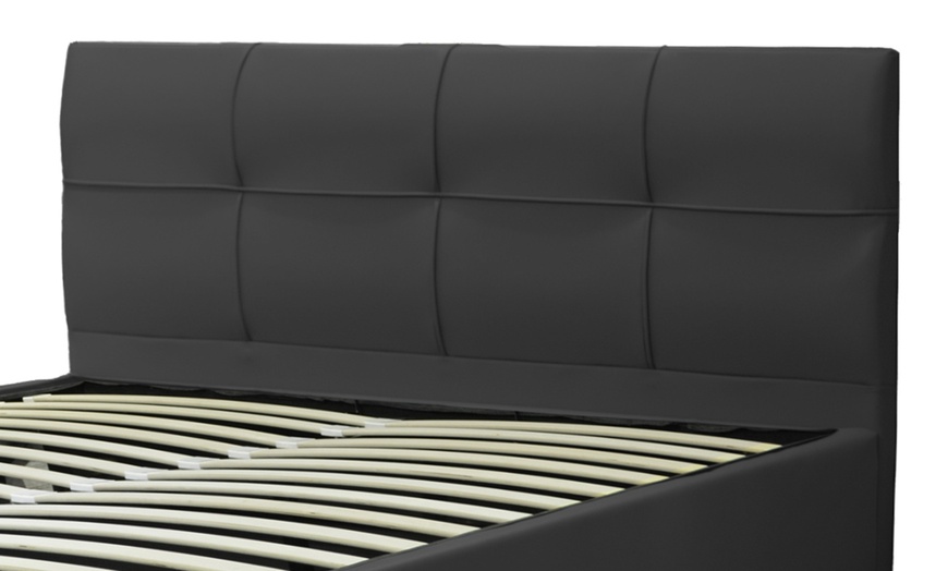 Image 14: Lit coffre Venise Simili cuir, matelas ''Cosmos'' en option