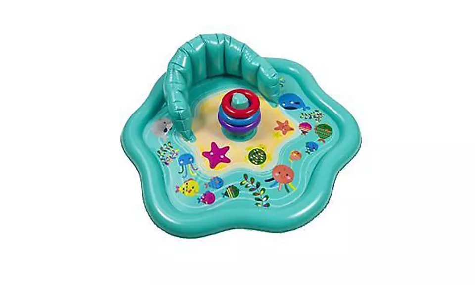 Baby Splash Mat with Stacking Rings - Primary Image