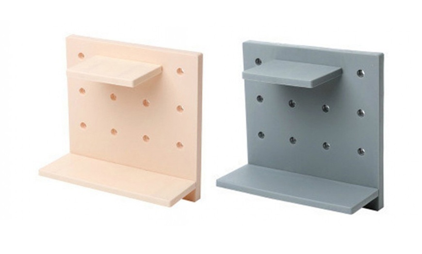 Image 12: Wall Storage Rack Holder Set