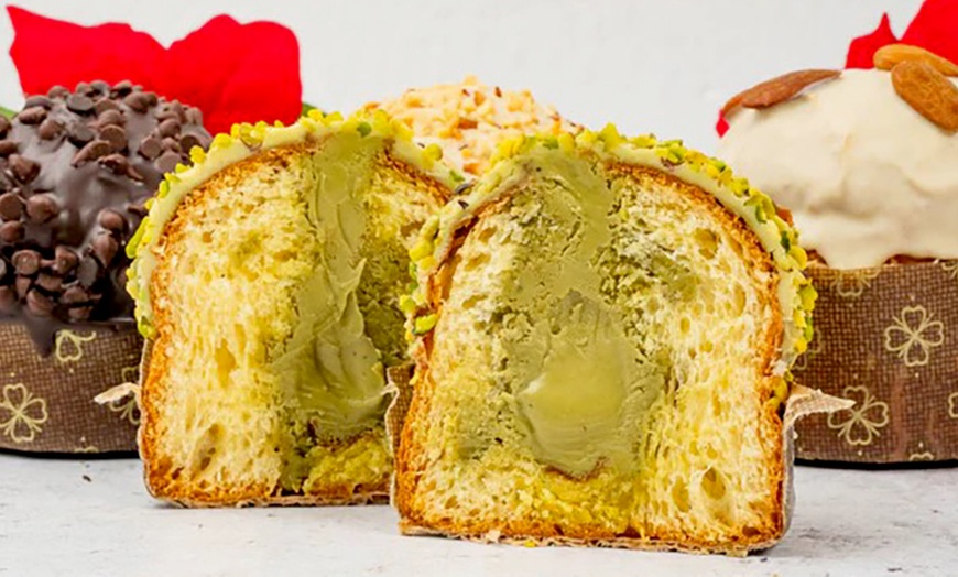 Image 3: Panettone artigianale farcito al pistacchio