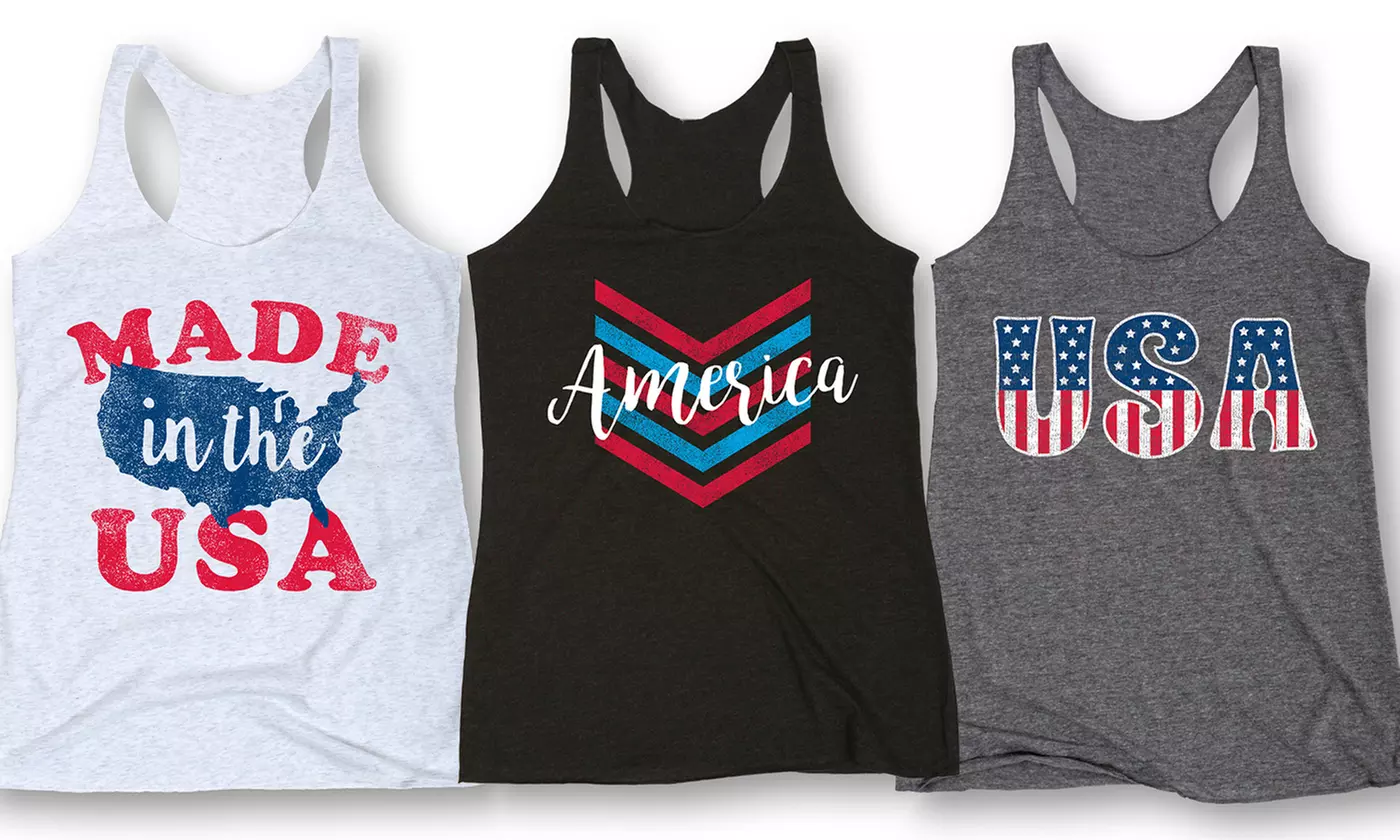 Women's Patriotic Tank Tops - Primary Image
