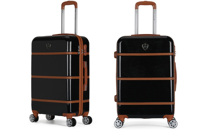 Image 3: Four Trolley Suitcases Set