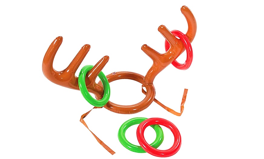 Image 3: Two Packs of Inflatable Christmas Party Toss Games