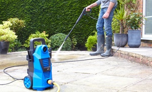 High-Pressure Washer and Cleaning Brush