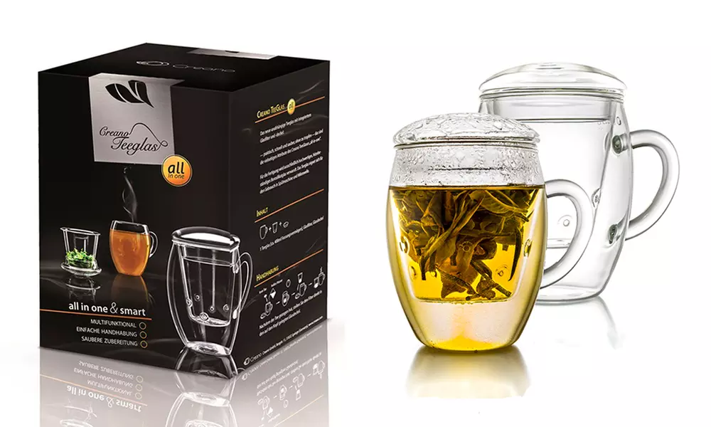 Creano Teeglas mit Filter