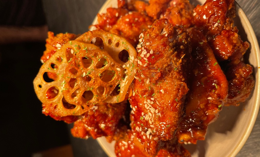 Image 3: Fried Chicken w/ Sides & Drinks at Masitdak Korean Fried Chicken