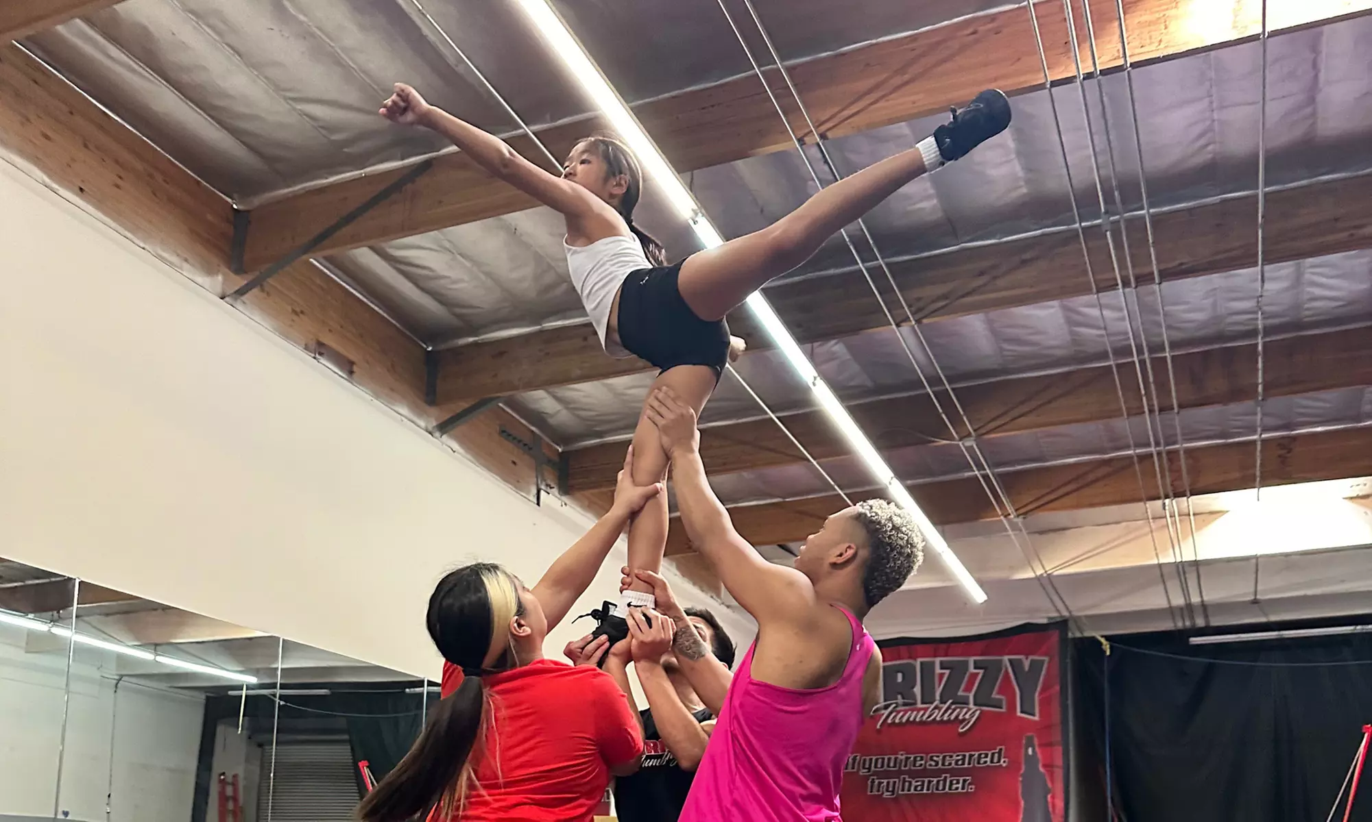 Join Cheerleading or Tumbling Classes and Boost Your Skills at Chrizzy Tumbling (Up to 38% Off) - Second Medium