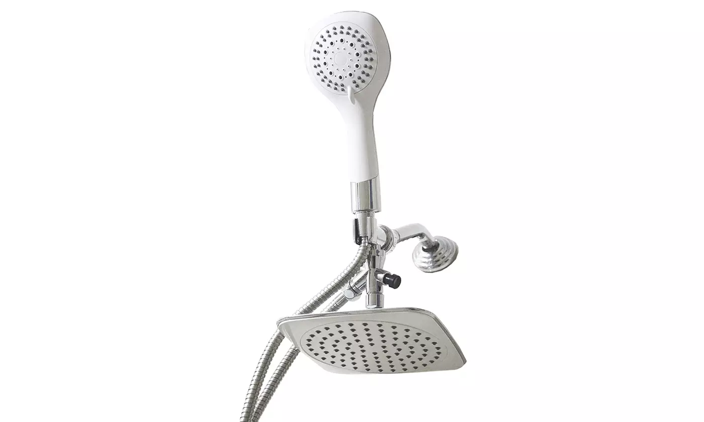 Sunbeam 5 Function Rainfall Dual Shower Head/Handheld Shower Massager - Primary Image