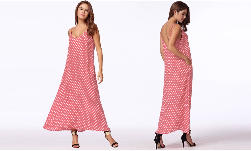 Image 13: Polka Dot Maxi Dress