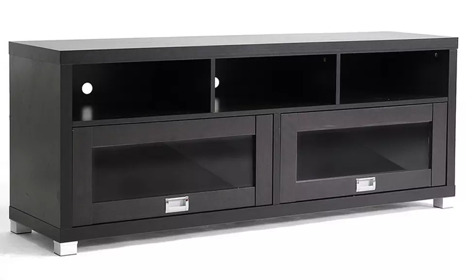 Swindon Modern TV Stand with Glass Doors - Second Medium