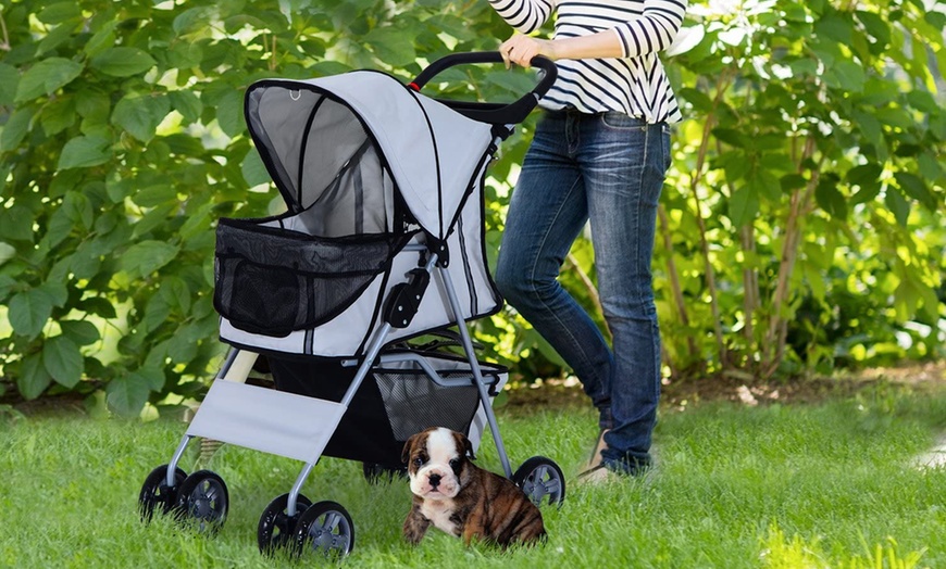 Image 1: Pawhut Pet Stroller for Small Pets