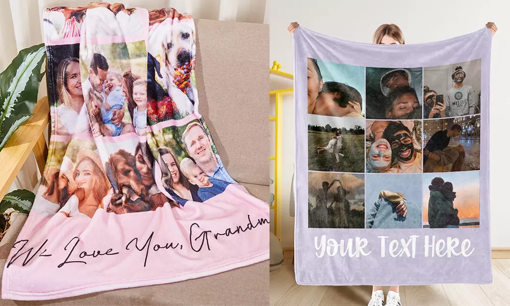 Personalisierbare Bettwäsche oder Decke mit Foto und/oder Text