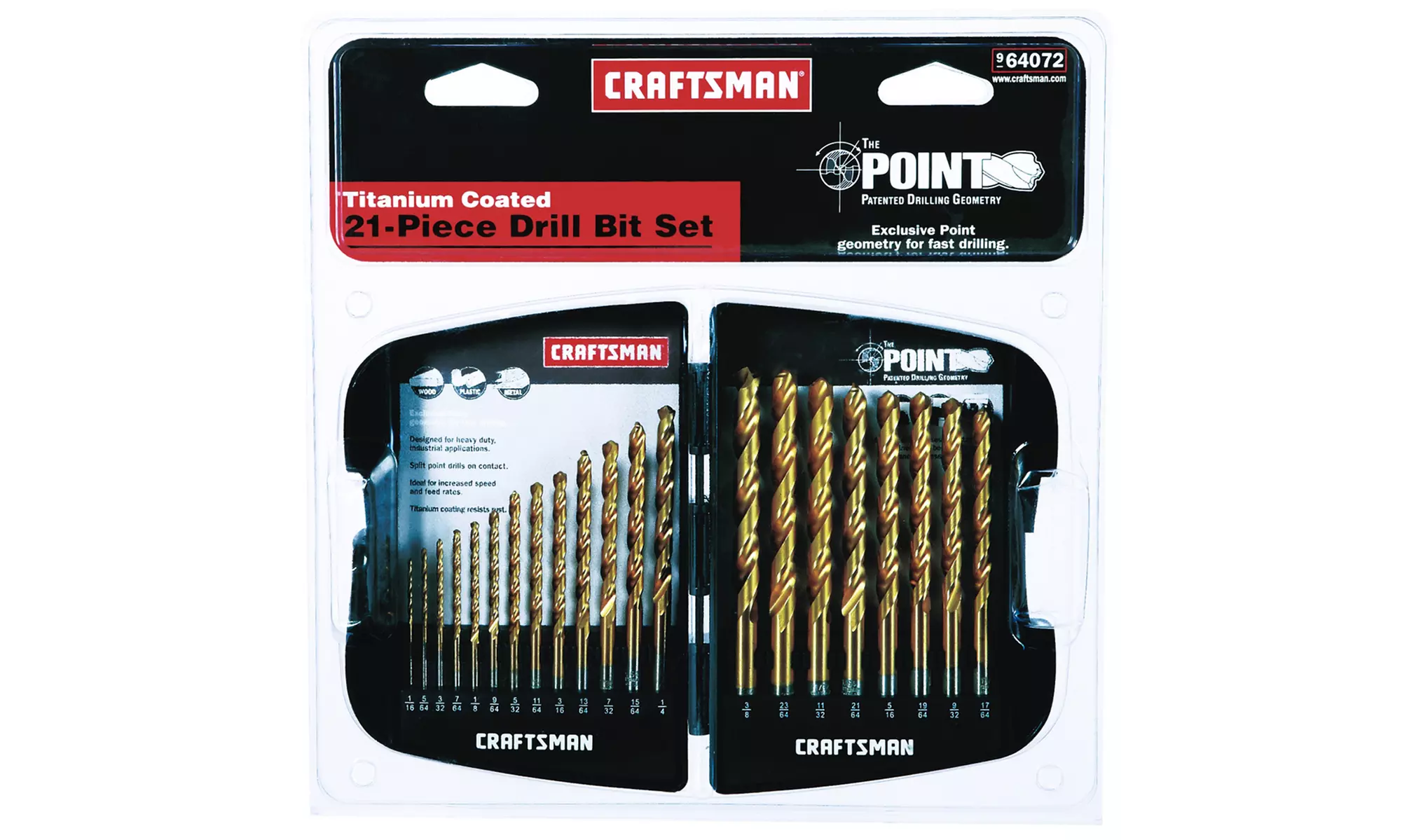 Craftsman Titanium Coated Drill Bit Set (21-Piece) - Primary Image