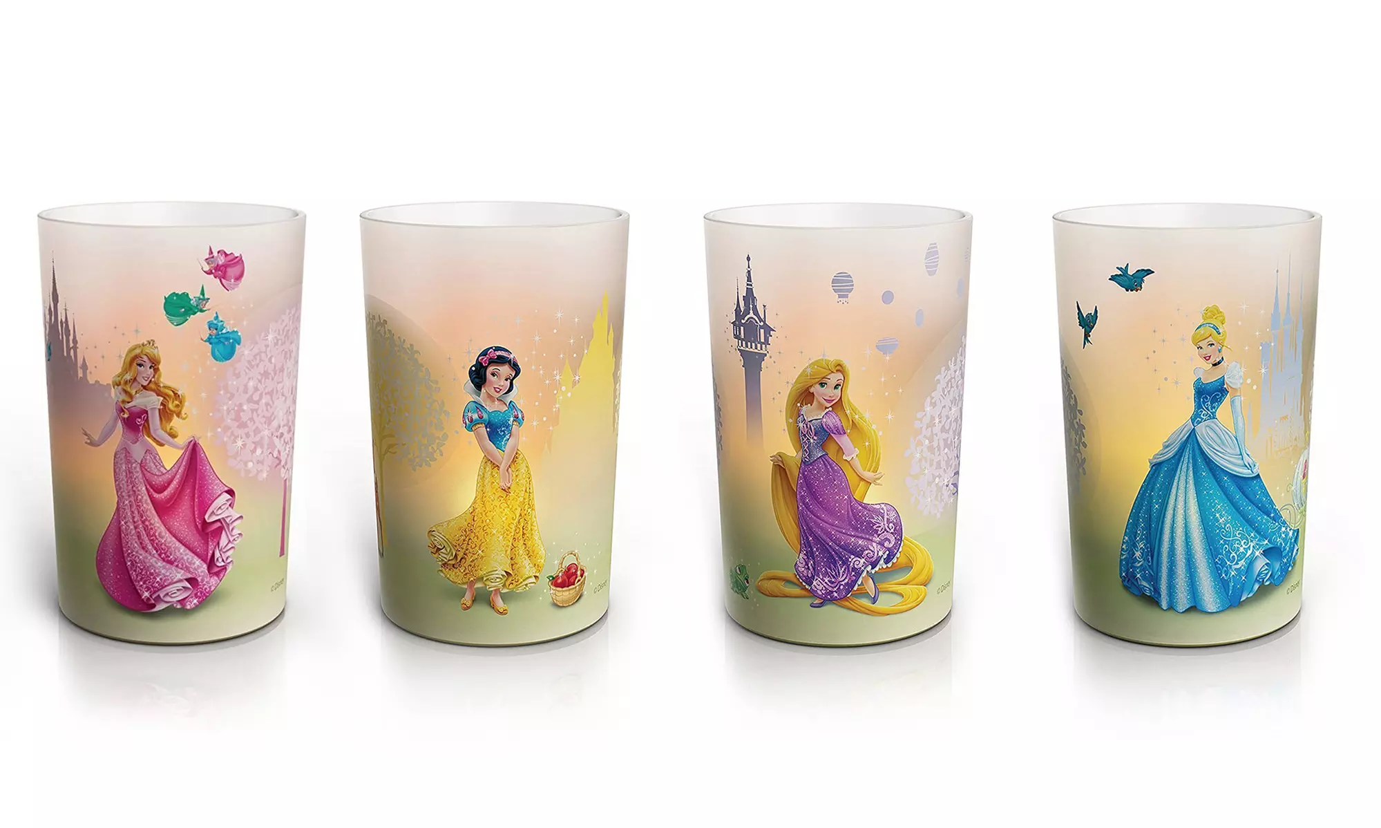 One (£7.99), Two (£15.98) or Four (£30.98) Philips Disney Princess LED Candle Night Lights - Primary Image