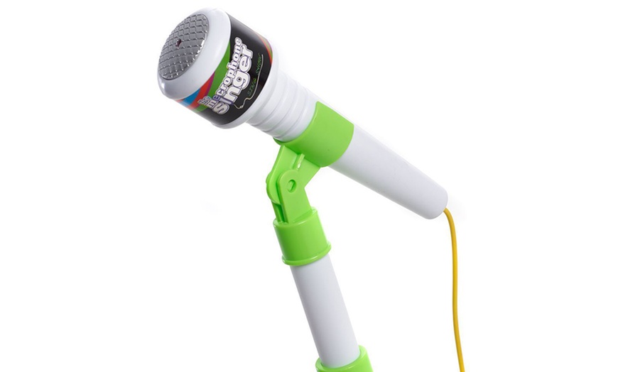 Image 8: Children's Electronic Plug & Play Microphone Light Up Stand