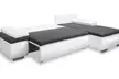 Selsey Living Ecksofa Regano in L-Form mit Bettfunktion/-kasten in Dunkelgrau/Hellgrau oder Weiß/Hellgrau inkl. Versand - Second Medium