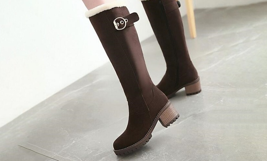 Image 6: Women's Knee High Snow Boots