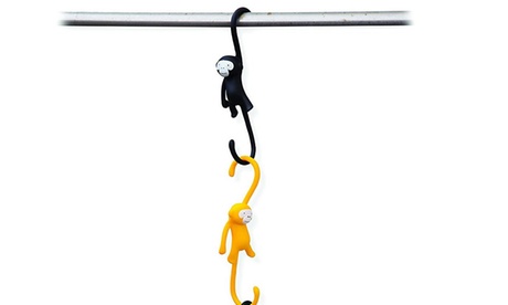 Fino a 8 ganci portaoggetti per utensili da cucina, disponibili in 2 colori