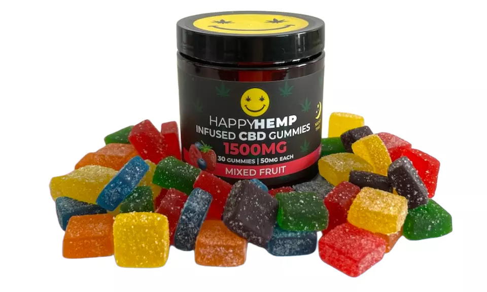Happy Hemp Infused CBD Gummies for Sleep - Broad Spectrum CBD Gummies