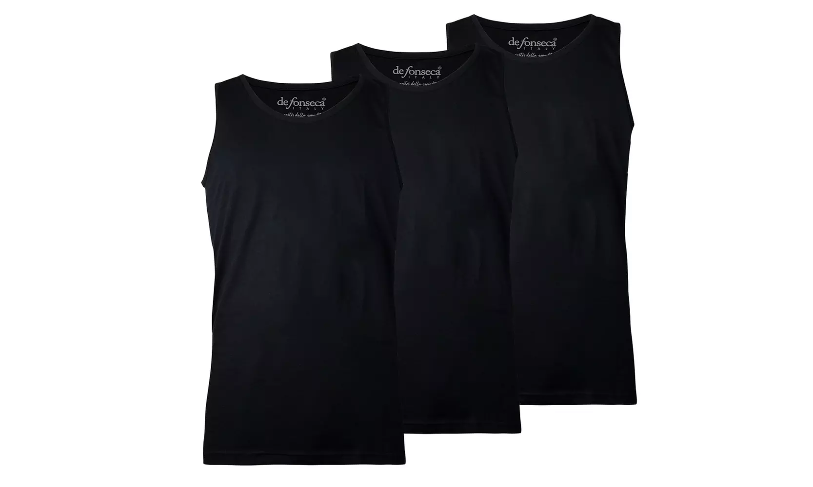 Set da 3 o 6 canotte da uomo De Fonseca o Nottingham