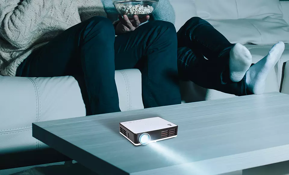 Pyle HD Android Mini Smart Projector with Up to 115" Projection Size - Second Medium