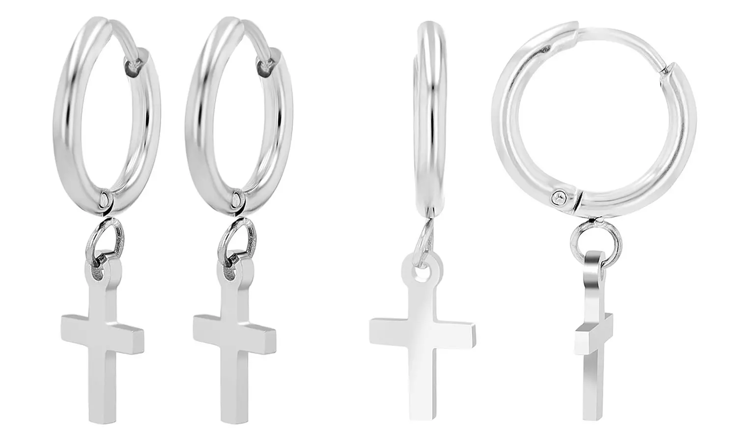 Akzent EDS Creolen mit Anhänger nach Wahl in Gold oder Silber