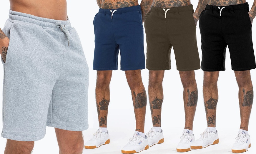 Up To 4% Off Men's Cotton Sports Sweatpants Pocket Shorts | Groupon